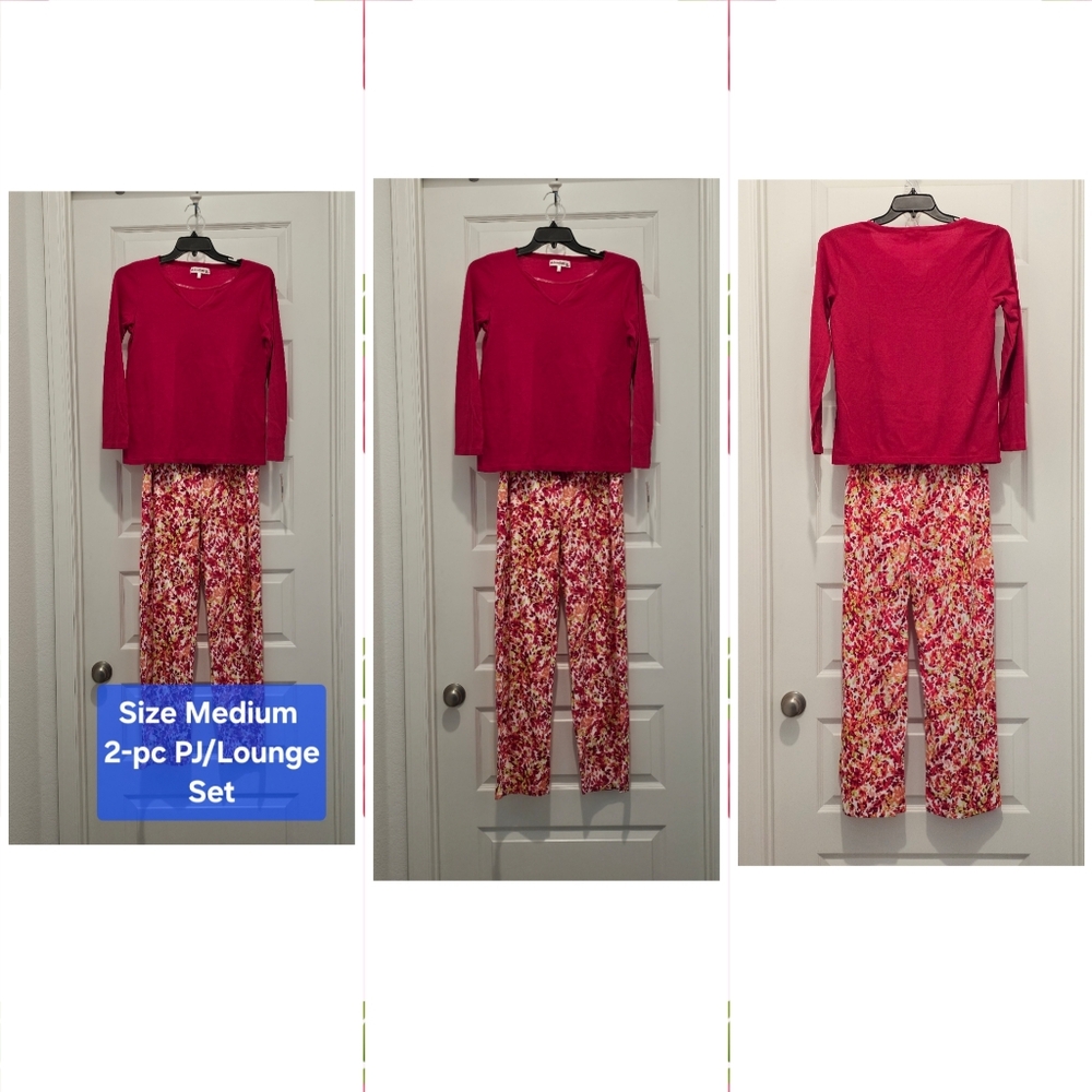 Dearfoams 2-Piece Lounge Set, NWT, Size Medium